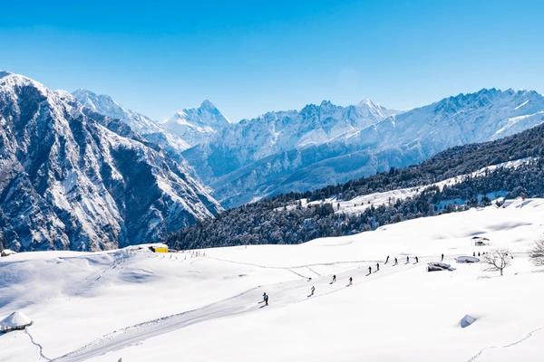 Breathtaking view of Auli, Uttarakhand